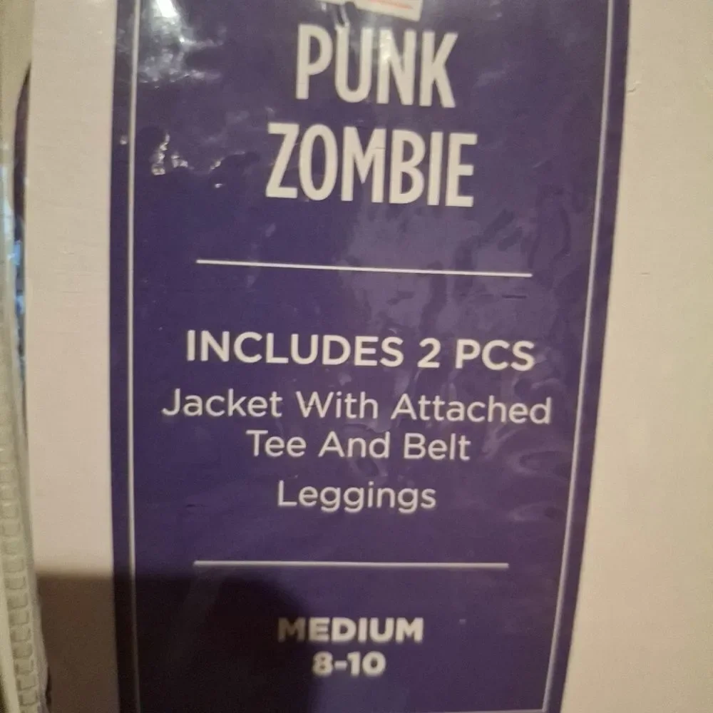 PUNK ZOMBIE Girls Purple Halloween Costume Kit - Picture 5 of 7